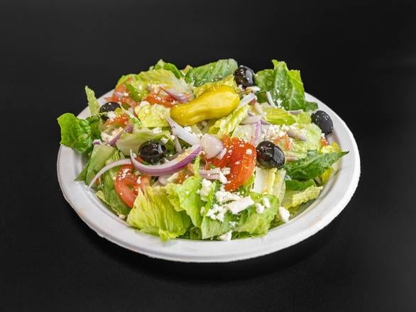 Pan Of Greek Salad.